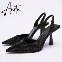 Aiertu Women High Heel Fashion New Sandals Party Stiletto Women's Shoes Casual Sexy Sandals Ladies Shoes Footwear Zapatillas Aiertu