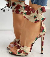 Aiertu women High Heels Pumps Sandals New shoes woman Fashion Summer Sexy Ladies Increased women shoes Peep Toe shoes Pumps Aiertu