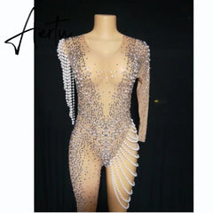 Aiertu Women Jumpsuits Coachella Rave Festival Outfit Clothing Party Sexy Romper Drag Queen Dance Lady Gaga Partykleider Costume Aiertu