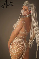 Aiertu Women Jumpsuits Coachella Rave Festival Outfit Clothing Party Sexy Romper Drag Queen Dance Lady Gaga Partykleider Costume Aiertu