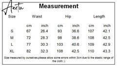 Aiertu Women‘s Long Trousers Elegant Ladies Office Wear Casual Slim Fit High Waisted Ruched Pleated Wide Leg Pants Without Belt Aiertu