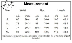 Aiertu Women‘s Long Trousers Elegant Ladies Office Wear Casual Slim Fit High Waisted Ruched Pleated Wide Leg Pants Without Belt Aiertu