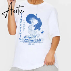 Aiertu Women T Shirt Be Nice Inspirational Quotes Harajuku Tumblr Cute Oversized T-Shirt Female Grunge Aesthetic Graphic Tee Tops Aiertu