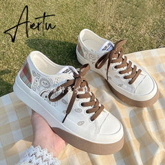 Aiertu Women's Shoes Sneakers Sports Kawaii Lolita Fashion Casual Flats Cute Vulcanized Spring Running Harajuku Tennis Dropshipping Aiertu