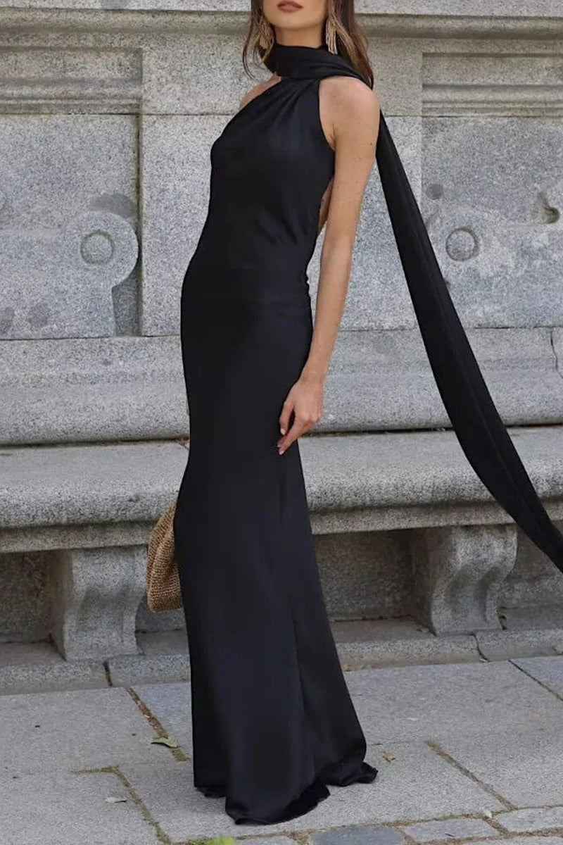 Aiertu - Sexy Backless Halter Evening Dresses Aiertu