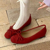 Aiertu - Bow Women Ballet Flats Shoes Casual Shallow Loafers Shoes Elegant Women's Sandals 2025 Summer Comfort Sneakers New Woman Shoes Aiertu