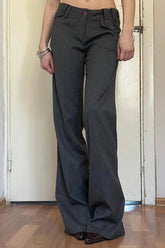 Aiertu Vintage Striped Casual Pants for Women Y2K Aesthetic Fashion Chic Trousers Casual Streetwear 90s Bottoms Aiertu