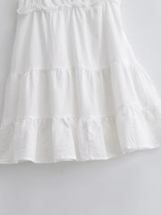 Aiertu - Europe, America 2026 summer new French sweet frilly backless suspender dress Aiertu