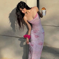 Aiertu -Lennix Mesh Maxi Dress aiertu