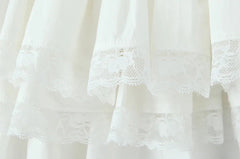 Aiertu - Women Skirt New Arrivals Sweet Lace Patchwork Skirt Sexy Super Short Skirts Elastic Waist Ballet Skirts Aiertu