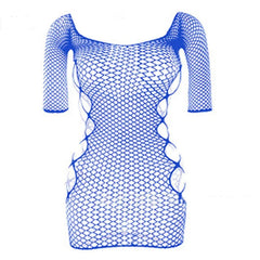 Aiertu Sexy Female Dress Sleepwear Long Sleeve Clothes Ladies Summer Fishnet Short Net Skirt Lingerie Women Aiertu