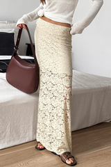 Aiertu -Sexy Lace Straight Solid Color Bottoms aiertu