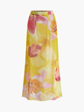 Aiertu Mesh Floral Print Cover-Up Skirt shopify