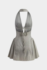 Aiertu V-Neck Sleeveless Mini Dress Aiertu