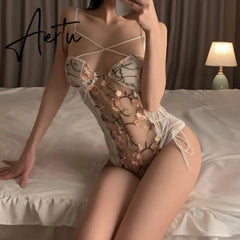 Camisole Vest Women Casual Outerwear SummerSexy Basic Blouse Korean Style Embroidery Lace Bodycon Bodysuits Female Beach Aiertu