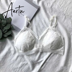 Casual Lace Bralette Padded Bra Women Lace Sexy Bra Stretch Brassiere Fashion Wireless Bra Aiertu
