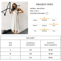 Cotton Night Dress Women Sexy Spaghetti Strap Nightwear White Loose Long Woman Dresses Split Autumn Pajamas Solid Aiertu