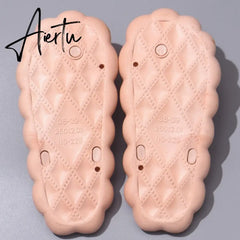 Cute Bowknot Women's Slippers New Summer Indoor and Outdoor Flip Flops Beach Smooth Ladder Home Non-slip EVA Slippers Aiertu
