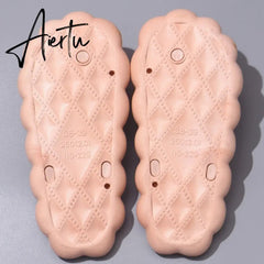 Cute Bowknot Women's Slippers New Summer Indoor and Outdoor Flip Flops Beach Smooth Ladder Home Non-slip EVA Slippers Aiertu