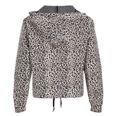 Aiertu - Leopard Print Vintage Hooded Coat Y2K Loose Fit Casual Zipper Coats Grunge Style Women Jacket Autumn Outwear Street Aiertu