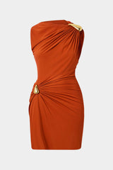 Aiertu Metallic Sleeveless Mini Dress Aiertu