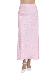 Aiertu - Women's Printed Skirt Fashion Fragmented Flower Colored Ding Printed Long Skirt Hanging High Waist Long A-line Skirt Aiertu