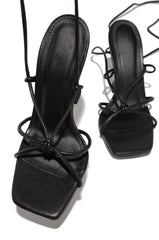 Aiertu - Summer Fashion New Sexy Banquet Crystal Stiletto Comfortable Solid Color Square Toe Wedding Shoes High Heels Aiertu