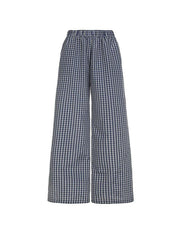 Aiertu - Vintage Contrast Plaid Loose Casual Pants Aiertu