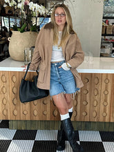 PICSGIRL - Fashion Lapel Zipper Women Jacket Full Sleeve Loose Female Coat Fashion Autumn Winter Vintage Solid Patchwork Lady Outwear Aiertu