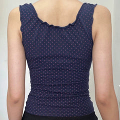 Aiertu -Norma Polka Dot V-Neck Top aiertu