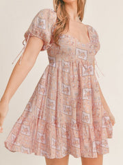 Aiertu Printing mini dress shopify
