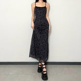 Aiertu - Generous Collar Sexy Slim Maxi Dress Aiertu