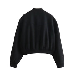 Aiertu - European and American style fashion all-match soft pilot jacket coat women's early autumn new high-end loose casual baseball uni Aiertu