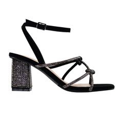 Aiertu Original - Embellished Ankle Strap Mid Heels Aiertu