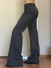 Aiertu Vintage Striped Casual Pants for Women Y2K Aesthetic Fashion Chic Trousers Casual Streetwear 90s Bottoms Aiertu