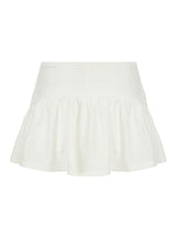 Aiertu -Low-Rise Ruched A-Line Mini Skirt aiertu