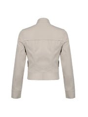 Aiertu - summer inspo Hot Zip Up Stand Collar Casual Y2K Cargo Jackets Women Spring Autumn Fashion Solid Basic Long Sleeve Street Coats Aiertu