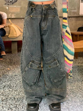 Aiertu - Streetwear Y2k Jeans Women Harajuku Vintage Baggy Pants Oversize Hip Hop Loose Cargo Trousers Denim Distressed Aiertu