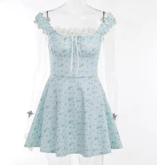 Aiertu - party look snspos Lace Japanese Sweet Lolita Dress Women Bow Pink Kawaii Party Mini Dresses Female Korean Fashion Dresse Summer Aiertu