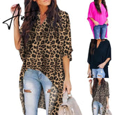 Fashion Casual Women Irregular V-Neck Blouse Half Flare Sleeve Loose Shirt Top Aiertu