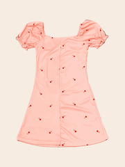 Aiertu Pink Floral Bloom Dress Aiertu