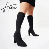 FIT Women Pointed Toe Sock Boots mysite