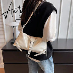 High Quality Women's Bags Autumn New Fashion Simplicity High-capacity Advanced Sense Shoulder Bag Solid Versatile Handbag Aiertu