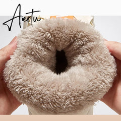 High-top Women's Cotton Shoes Winter Warm Furry Female Ankle Boots Simple Couple Outdoor Solid Color Platform Snow Boot Aiertu