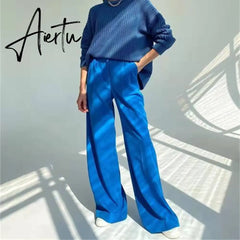 High waist shows thin loose wide leg pants sex y2k Casual streetwear Straight Summer women Aiertu