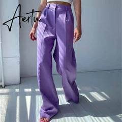 High waist shows thin loose wide leg pants sex y2k Casual streetwear Straight Summer women Aiertu