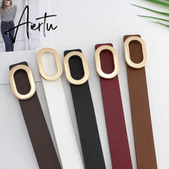Hot Ladies Adjustable Thin Belts for Women Fashion Luxury Brand Designer Style Skinny Coat Jacket Dress Jeans Waist Belt Female Aiertu