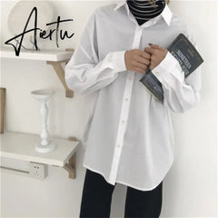 HziriP Women Blouses Spring Solid Blouse Loose Casual Vacation All-Match Women Tops Shirts Blusas Camisas Mujer 4 Colors Aiertu