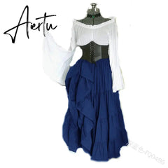 Masquerade Victorian Gothic Queen Evening Dress Medieval Renaissance Elf Princess Lolita Party Women Dance Retro Cosplay Costume Aiertu