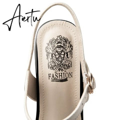 Mixed Colors Flower Design High-End Fashion Sexy Genuine Leather Summer Women Sandals Party Wedding Shoes 33-43 Aiertu
